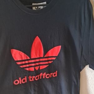 Adidas Black and Red T-Shirt